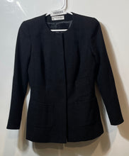 Load image into Gallery viewer, Style Paris By Susan Sutherland Womens Black Long Sleeve Wool Jacket No Size
