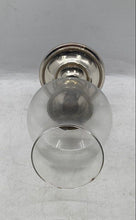 Load image into Gallery viewer, Silver-Tone Plated Removable Glass Shade Candlestick Holder Collectible
