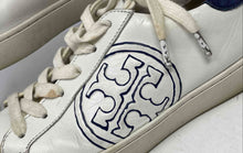 Load image into Gallery viewer, Authentic Tory Burch Womens White Leather Lace-Up Sneakers Shoes Size 7.5 M
