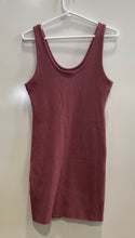 Load image into Gallery viewer, Calvin Klein Womens Purple Ribbed Knit Sleeveless Scoop Neck Tank Dress Size M
