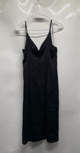 Load image into Gallery viewer, Express Womens Black V-Neck Back Zipper Spaghetti Strap Slip Dress Size Medium
