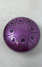 Load image into Gallery viewer, Amazon Lavender Steel Tongue Drum With Sticks &amp; Carrying Bag Untested
