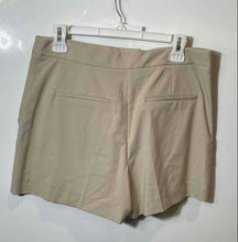 Load image into Gallery viewer, Zara Womens Beige Pleated Front Slash Pocket High Waisted Bermuda Shorts Size M
