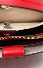 Load image into Gallery viewer, Antonio Melani Womens Red Leather Inner Pockets Double Handle Tote Handbag
