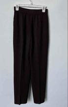 Load image into Gallery viewer, St. John Womens Brown Pleated Slash Pocket Straight Leg Pull-On Ankle Pants Sz 4
