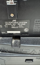 Load image into Gallery viewer, JVC Model RC-X520 Black Stereo AM/FM CD Dual Cassette Portable System Untested
