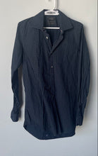 Load image into Gallery viewer, Paul Smith Mens Navy Blue Printed Long Sleeve Collared Dress Shirt Size 15.5
