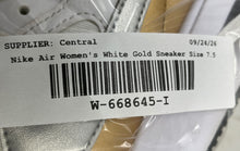 Load image into Gallery viewer, Nike Womens Air Max SC CW4554-107 White Gold Lace-Up Sneaker Shoes Size 7.5
