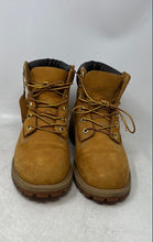 Load image into Gallery viewer, Timberland Boys Premium 6-Inch Brown Waterproof Combat Boots Size 4.5 M
