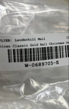Load image into Gallery viewer, American Classic Gold Tone Holiday Decoration Ball Christmas Ornaments Set Of 4
