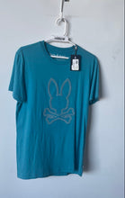 Load image into Gallery viewer, Psycho Bunny Mens Blue Pima Cotton Embroidered Logo T-Shirt Size 3 With Tag
