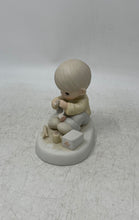Load image into Gallery viewer, Vintage Precious Moments Ceramic Enesco Love Is The Glue That Mends Figurine
