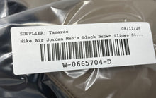 Load image into Gallery viewer, Nike Mens Air Jordan Play DC9835-201 Black Brown Slide Sandals Size 10
