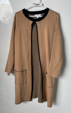 Load image into Gallery viewer, Nine West Womens Brown Black Long Sleeve Patch Pockets Cardigan Sweater Size S

