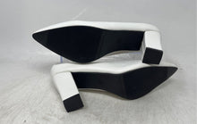 Load image into Gallery viewer, Unbranded Womens White Pointed Toe Slip-On Block Pump Heels Size 38
