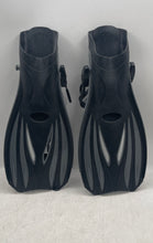 Load image into Gallery viewer, Unisex Black Water Sports Swim Fins Mask Snorkeling Package Set Size 39-43
