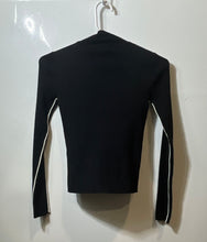 Load image into Gallery viewer, Zara Womens Black Long Sleeve Mock Neck Stretch Pullover Sweater Size Small

