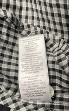 Load image into Gallery viewer, Michael Kors Mens Black White Gingham Cotton Long Sleeve Button-Up Shirt Size M

