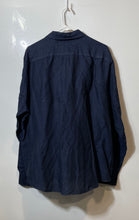 Load image into Gallery viewer, Perry Ellis Mens Blue Long Sleeve Collared Regular Fit Button-Up Shirt Size XL
