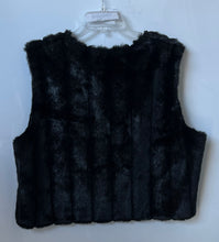 Load image into Gallery viewer, Unbranded Womens Black Sleeveless V-Neck Bodywarmer Fluffy Vest Size XL
