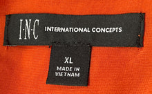 Load image into Gallery viewer, I.N.C. International Concepts Womens Orange Sleeveless Back Button Blouse Top XL
