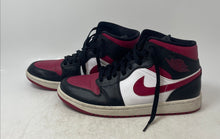 Load image into Gallery viewer, Nike Mens Air Jordan 1 Mid Red White Black Lace-Up Sneakers Shoes Size 8.5
