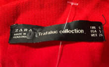 Load image into Gallery viewer, Zara Womens Trafaluc Collection Red Long Sleeve Bubble Hem One-Piece Romper Sz S
