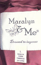 Load image into Gallery viewer, Maralyn &amp; Me Womens Burgundy Fur Trim Hooded Full-Zip Puffer Jacket Size L
