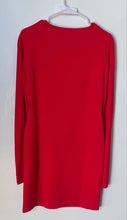 Load image into Gallery viewer, BCBGMaxazria Womens Red Long Sleeve Keyhole Front Mini Dress Size L With Tag

