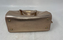 Load image into Gallery viewer, Kate Spade Womens Laurel Way Mini Reiley Rose Gold Leather Dome Satchel Handbag
