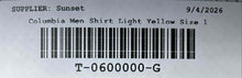 Load image into Gallery viewer, Columbia Mens PFG Tamiami Light Yellow Long Sleeve Fishing Button-Up Shirt Sz L
