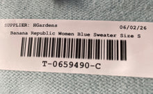 Load image into Gallery viewer, Banana Republic Womens Blue Long Sleeve Round Neck Pullover Sweater Size S
