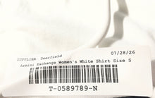 Load image into Gallery viewer, Armani Exchange Mens White Textured Short Sleeve Collared Polo Shirt Size Small
