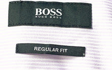 Load image into Gallery viewer, Hugo Boss Mens Purple Cotton Long Sleeve Regular Fit Dress Shirt Size 15 34/35

