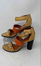 Load image into Gallery viewer, Rebecca Minkoff Womens Multicolor Leather Block Heel Strappy Sandals Size 9M
