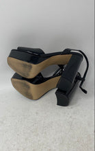 Load image into Gallery viewer, Steve Madden Womens Lourdes Black Peep Toe Block Heel Platform Sandals Size 6M
