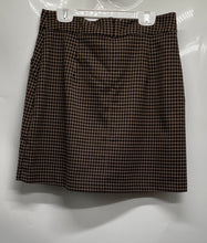 Load image into Gallery viewer, Banana Republic Womens Brown Printed Pockets Back Zip Mini Skirt Size 2
