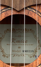 Load image into Gallery viewer, Kmise Musical Instrument KMU21S Brown Right-Handed 4 String Soprano Ukulele
