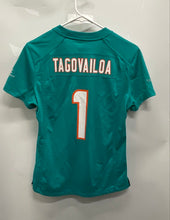 Load image into Gallery viewer, Nike Womens Aqua NFL Miami Dolphins Tua Tagovailoa #1 Football Jersey Size S
