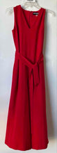 Load image into Gallery viewer, Karl Lagerfeld Womens Red Sleeveless V-Neck Wide-Leg One-Piece Jumpsuit Size 2
