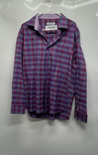 Load image into Gallery viewer, Tommy Bahama Mens Purple Plaid Print Long Sleeve Button-Up Shirt Size L/G
