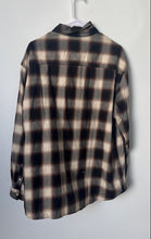 Load image into Gallery viewer, H&amp;M Mens Brown Plaid Long Sleeve Spread Collar Regular Fit Button-Up Shirt Sz L
