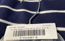 Load image into Gallery viewer, Old Navy Womens Blue White Striped Round Neck Pullover Luxe T-Shirt Size XL

