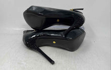 Load image into Gallery viewer, Thalia Sodi Womens libbie Black Leather Ankle Strap Stiletto Pump Heels Size 8
