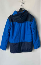 Load image into Gallery viewer, Columbia Boys Navy Blue Colorblock Full-Zip Hooded Rain Jacket Size XL 18-20
