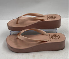 Load image into Gallery viewer, Authentic Tory Burch Womens Pink Open Toe Platform Flip-Flop Sandals Size 5M
