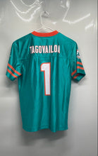 Load image into Gallery viewer, NFL Team Apparel Boys Blue Miami Dolphins Tua Tagovailoa #1 Jersey Size Large
