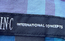 Load image into Gallery viewer, INC International Concepts Mens Blue Plaid Long Sleeve Button-Up Shirt Size XL
