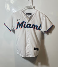 Load image into Gallery viewer, Nike Boys White Miami Marlins Chisholm Jr. #2 MLB Baseball Jersey Size S
