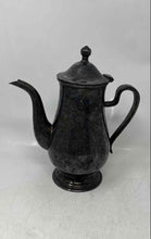 Load image into Gallery viewer, Vintage European Silver-Tone Metal Pedestal Base Teapot With Hinged Lid
